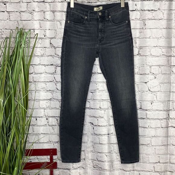 Madewell 9" Mid-Rise Skinny Jeans Stretchy Gray 27 - Picture 6 of 12